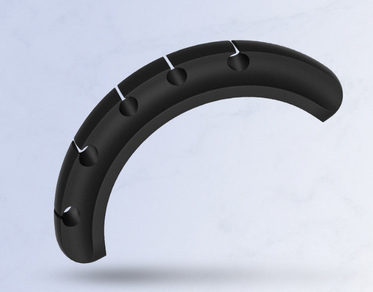 Avvolgicavo USB in silicone, clip multiuso per la gestione dei cavi, protezione per cuffie cablate